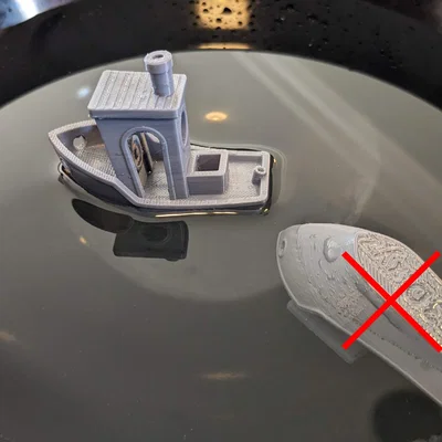 Floating Benchy (Mẹo điều chỉnh mật độ in)