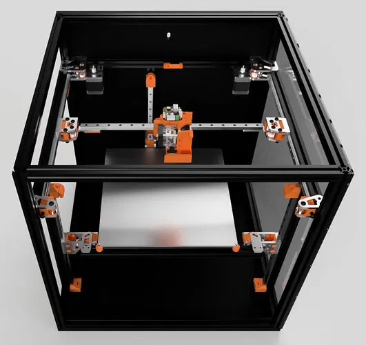 Máy in 3D MP3DP V5 CoreXY, khung kim loại, hỗ trợ in không phẳng - Image 3