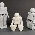 Mô hình robot Asimo in Print-in-place - Thumbnail 4