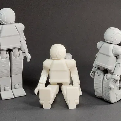 Mô hình robot Asimo in Print-in-place