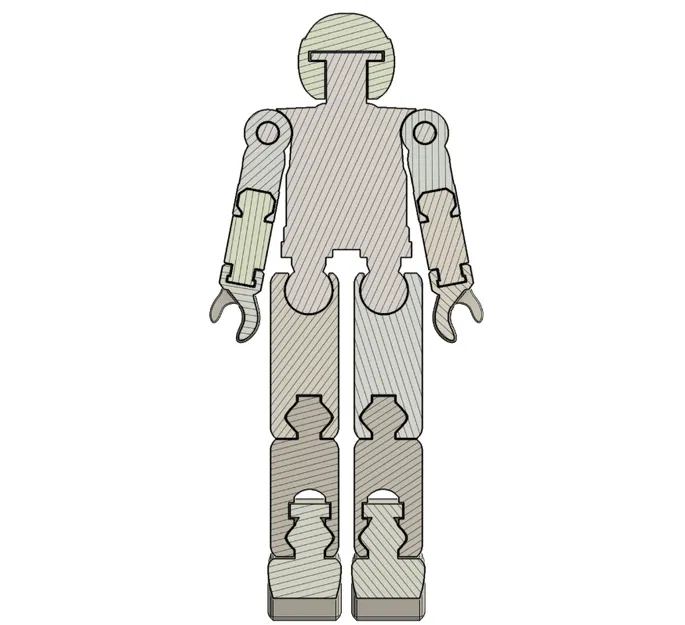 Mô hình robot Asimo in Print-in-place - Image 9