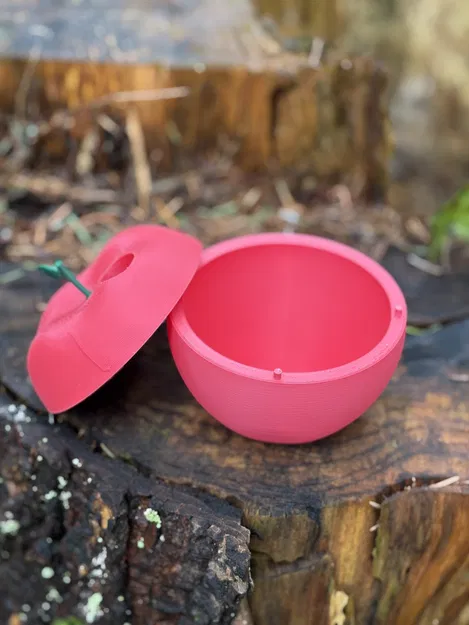 Mô hình Sâu linh hoạt và Hộp đựng hình quả táo (Flexi Articulating Worm and Apple Container) - Image 4