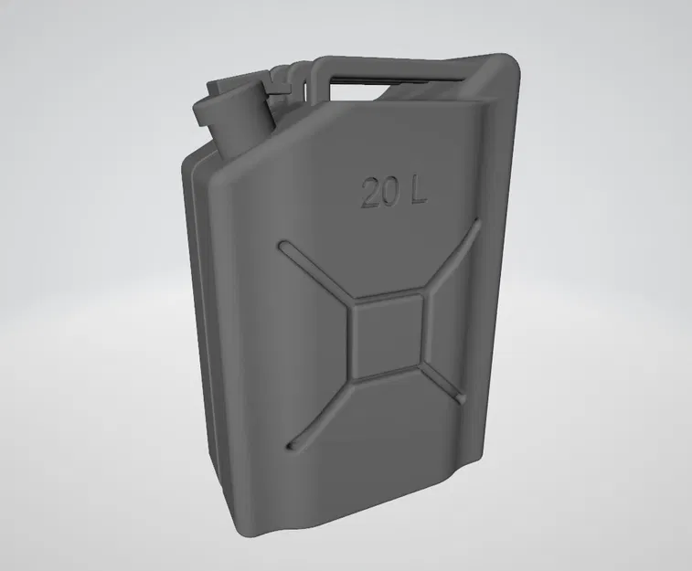 Mô hình can chứa nhiên liệu 20L (Jerry can) in 3D cho sa bàn - Image 1