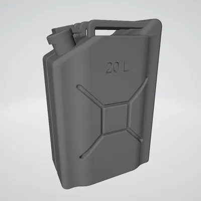 Mô hình can chứa nhiên liệu 20L (Jerry can) in 3D cho sa bàn