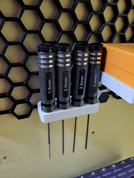 Giá treo tua vít lục giác HSW cho bảng treo tường tổ ong - Image 1