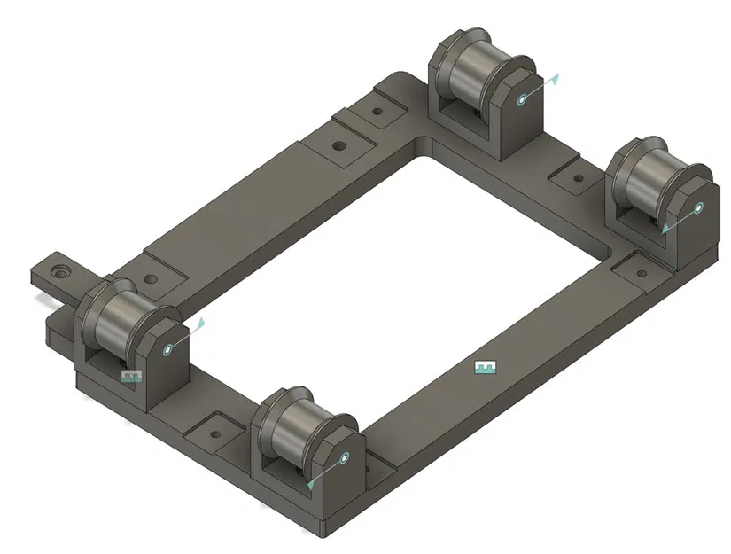 Giá đỡ 3 cuộn nhựa và 3 bộ đệm trong hộp Ikea Samla 22L cho ERCF và Voron 2023 - Image 7