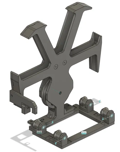Giá đỡ 3 cuộn nhựa và 3 bộ đệm trong hộp Ikea Samla 22L cho ERCF và Voron 2023 - Image 8