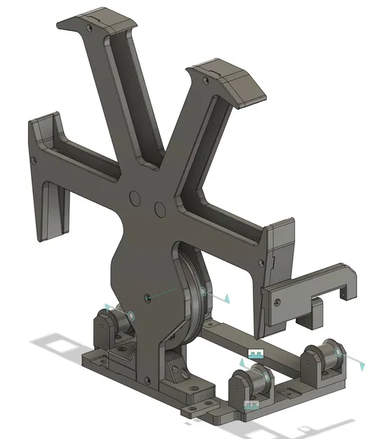 Giá đỡ 3 cuộn nhựa và 3 bộ đệm trong hộp Ikea Samla 22L cho ERCF và Voron 2023 - Image 9