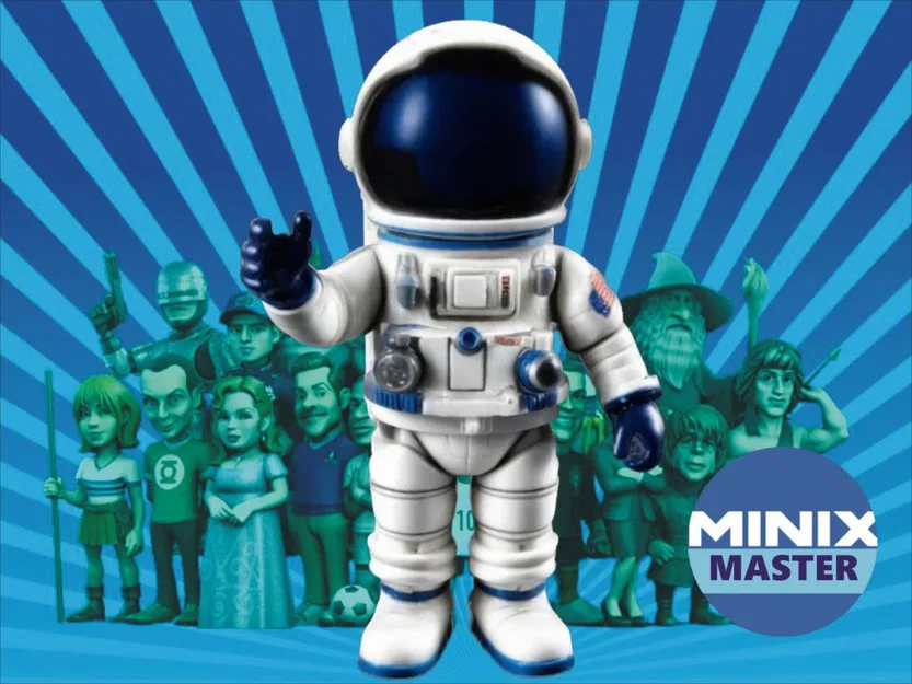 Mô hình 3D phi hành gia Minix vẫy tay trang trí cực đẹp - Image 1