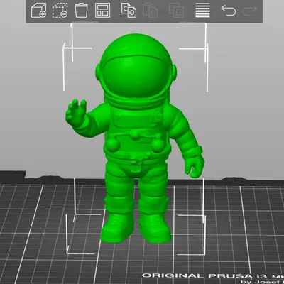 Mô hình 3D phi hành gia Minix vẫy tay trang trí cực đẹp