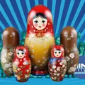 Mô hình 3D búp bê Nga Matryoshka lồng nhau dễ thương - Thumbnail 1