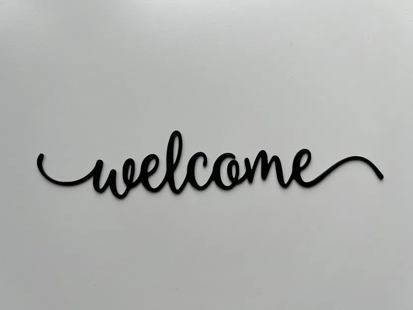 Mẫu chữ trang trí Welcome treo tường in 3D nghệ thuật - Image 1