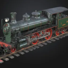 Mô hình đầu tàu hơi nước cổ điển Steam Train in 3D cực chất