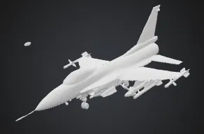 Mô hình máy bay chiến đấu F-16 3D cực chi tiết cho người đam mê - Image 1