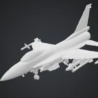 Mô hình máy bay chiến đấu F-16 3D cực chi tiết cho người đam mê