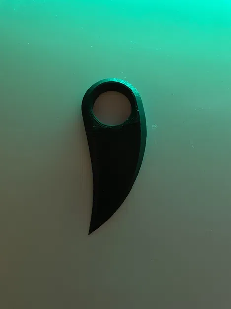 Dụng cụ mở hộp kiêm Fidget Spinner phong cách Karambit in 3D - Image 1