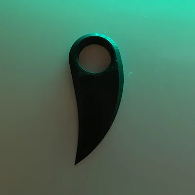 Dụng cụ mở hộp kiêm Fidget Spinner phong cách Karambit in 3D