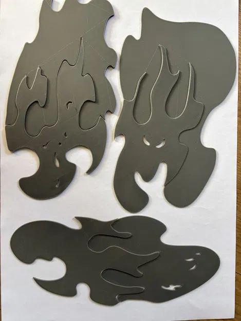 Stencil / Khuôn vẽ Airbrush hiệu ứng Real Fire - Image 1