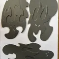 Stencil / Khuôn vẽ Airbrush hiệu ứng Real Fire - Thumbnail 1