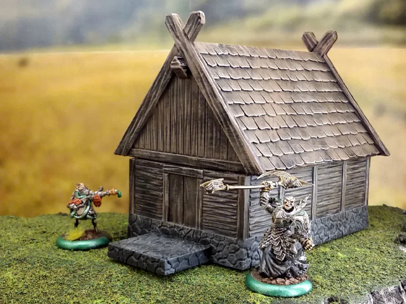 Mô hình nhà Viking fantasy nhỏ gọn - Image 1
