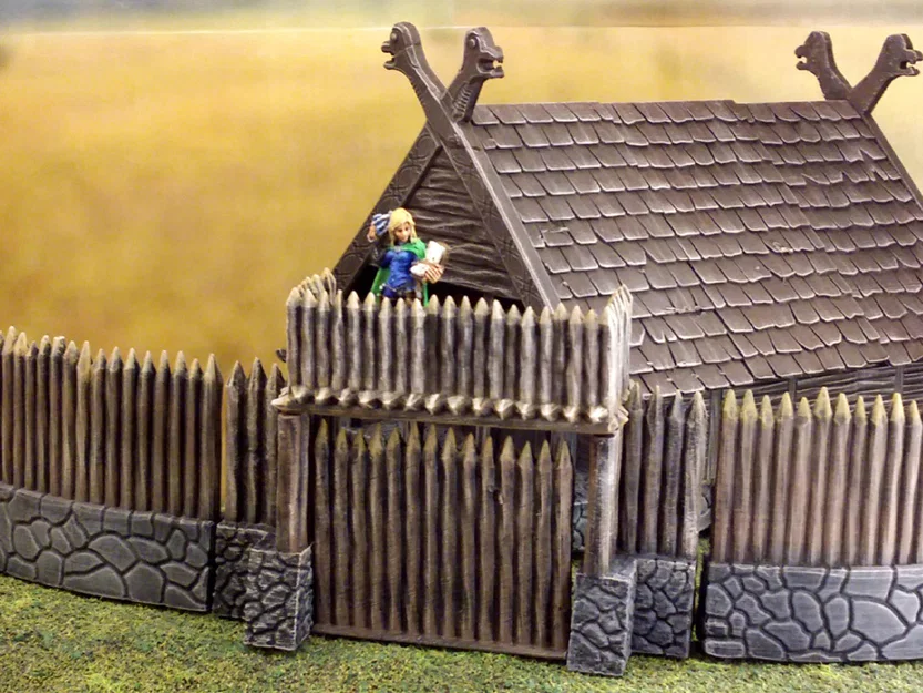 Cổng thành lũy Viking giả tưởng (28mm) - Image 1