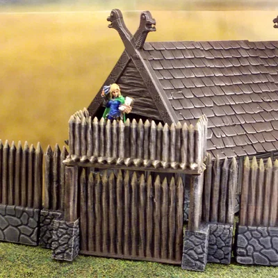 Cổng thành lũy Viking giả tưởng (28mm)