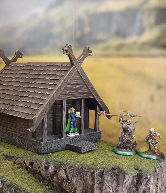 Mô hình nhà Viking giả tưởng (Fantasy Viking House) - Image 1