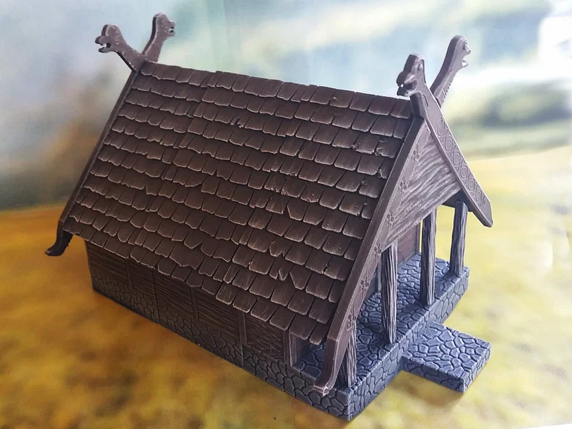 Mô hình nhà Viking giả tưởng (Fantasy Viking House) - Image 3