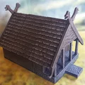Mô hình nhà Viking giả tưởng (Fantasy Viking House) - Thumbnail 3