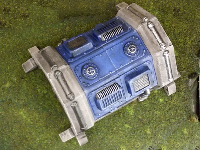 Sci-fi barracks bunker 28mm (Boong-ke doanh trại khoa học viễn tưởng) - Image 3