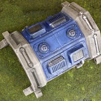 Sci-fi barracks bunker 28mm (Boong-ke doanh trại khoa học viễn tưởng)