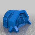 Sci-fi barracks bunker 28mm (Boong-ke doanh trại khoa học viễn tưởng) - Thumbnail 6