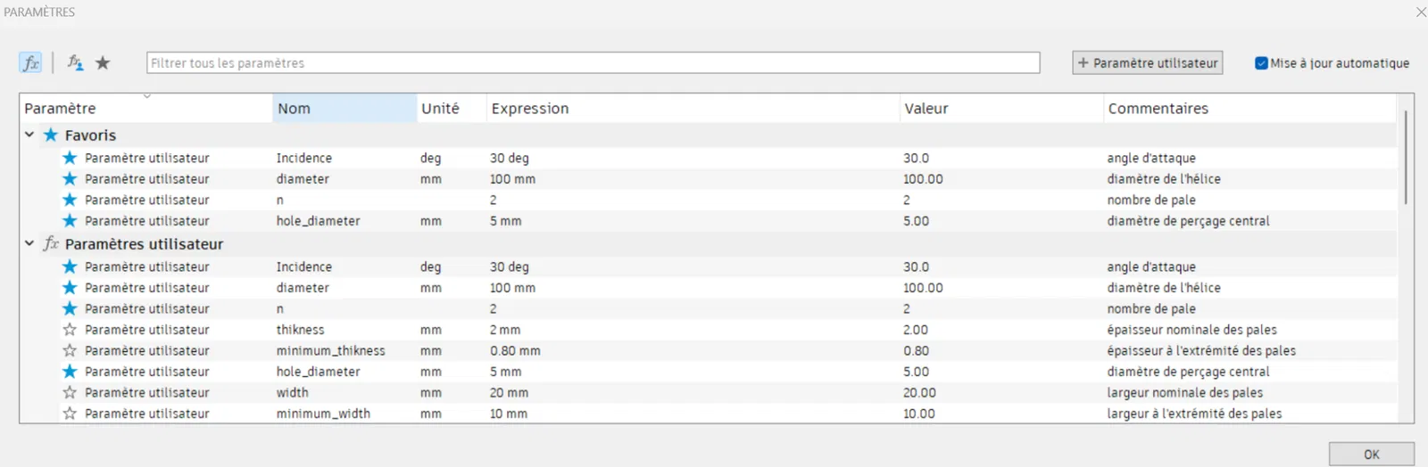 Mô hình cánh quạt Drone tùy chỉnh (Parametric) cho Fusion 360 - Image 2