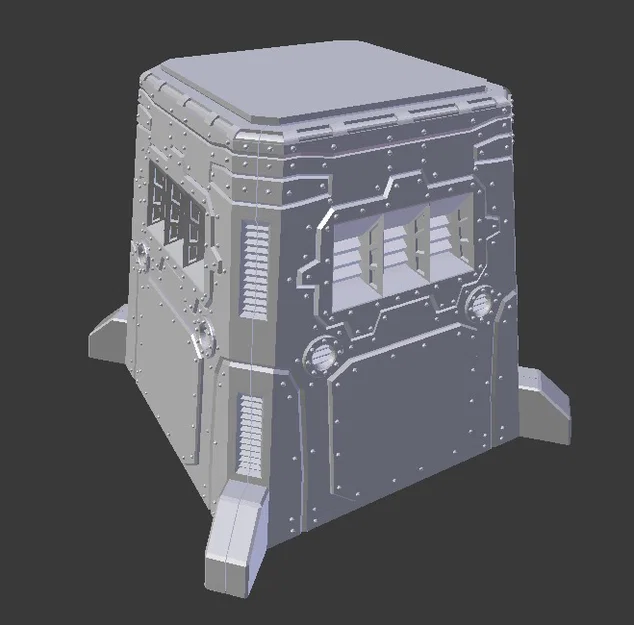 Mô hình pháo đài Sci-fi in 3D - Image 1