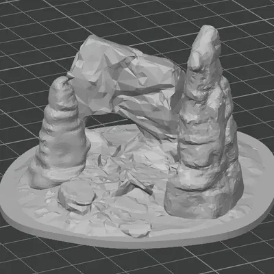 Bộ sưu tập mô hình núi đá thu nhỏ (Miniature Rock Formations) cho D&D