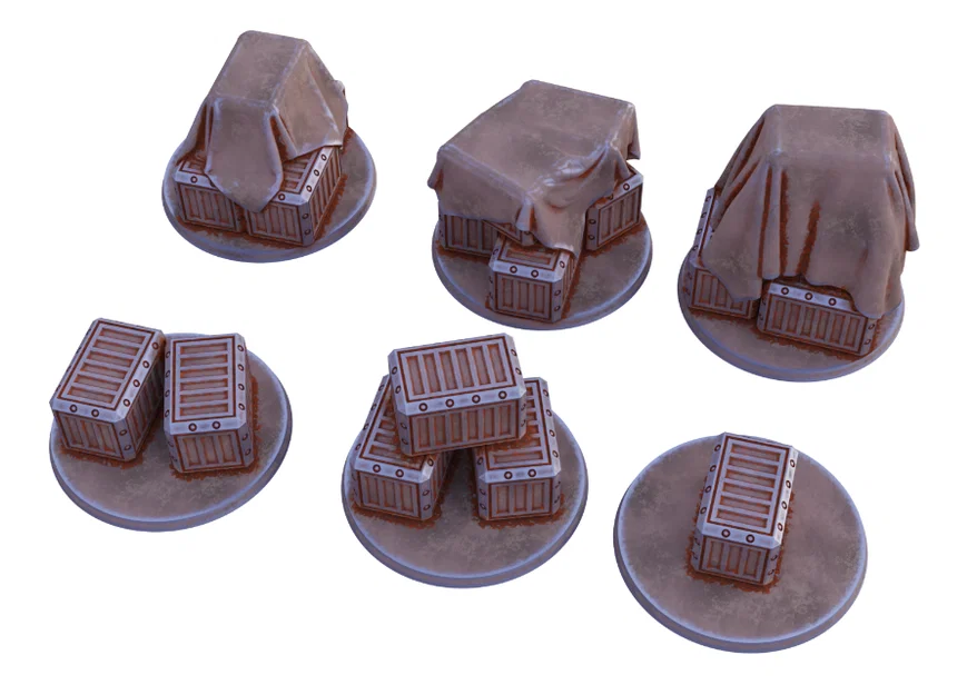 Các mẫu thùng container Scifi cho dự án Space Dwarf - Image 1