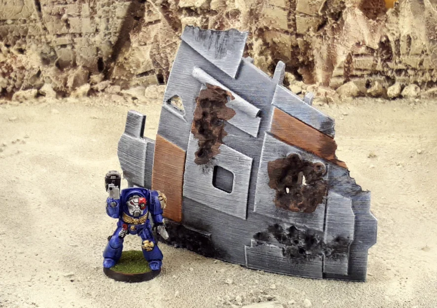 Mô hình xác tàu không gian dùng làm địa hình (terrain) cho Wargame - Image 1