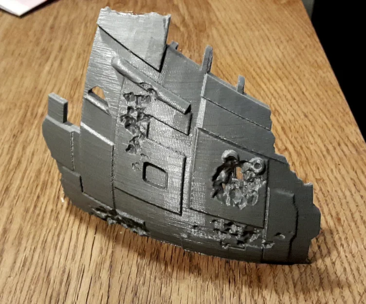 Mô hình xác tàu không gian dùng làm địa hình (terrain) cho Wargame - Image 2