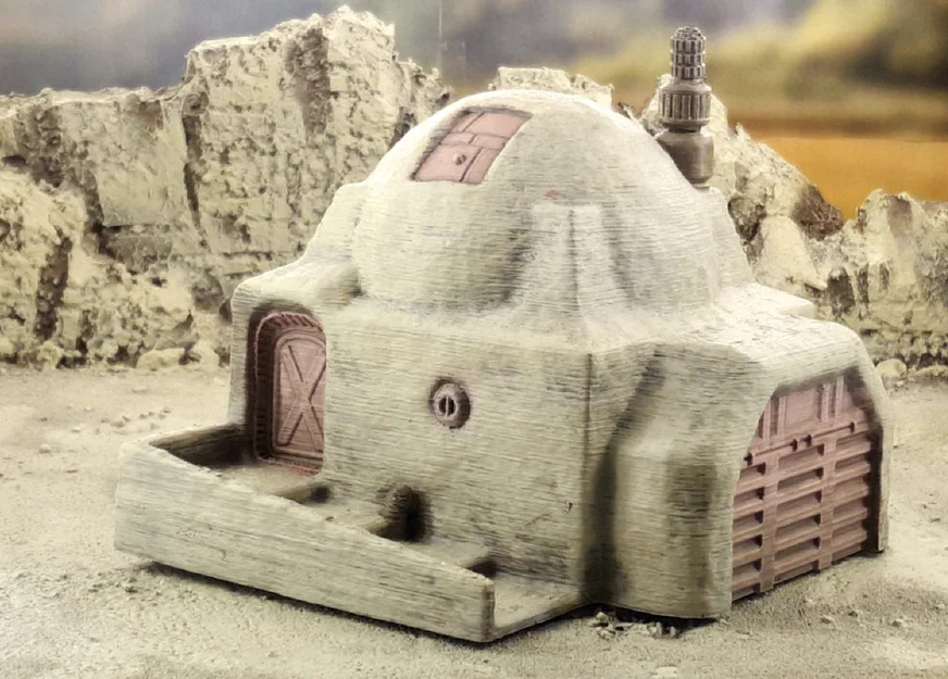 Các tòa nhà Sci-fi phong cách sa mạc cho in 3D - Image 6