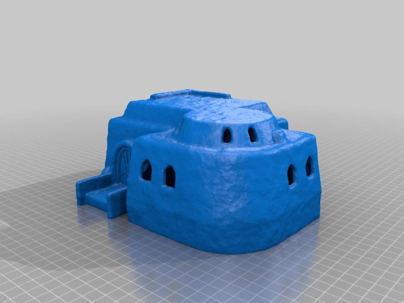 Các tòa nhà Sci-fi phong cách sa mạc cho in 3D - Image 7