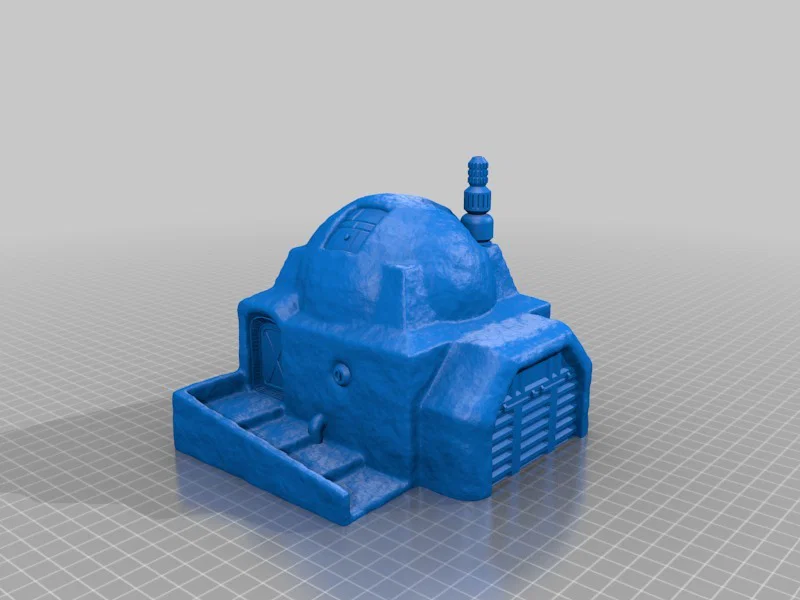 Các tòa nhà Sci-fi phong cách sa mạc cho in 3D - Image 8