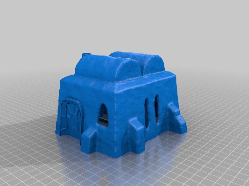 Các tòa nhà Sci-fi phong cách sa mạc cho in 3D - Image 9