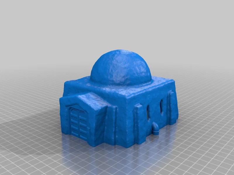 Các tòa nhà Sci-fi phong cách sa mạc cho in 3D - Image 10