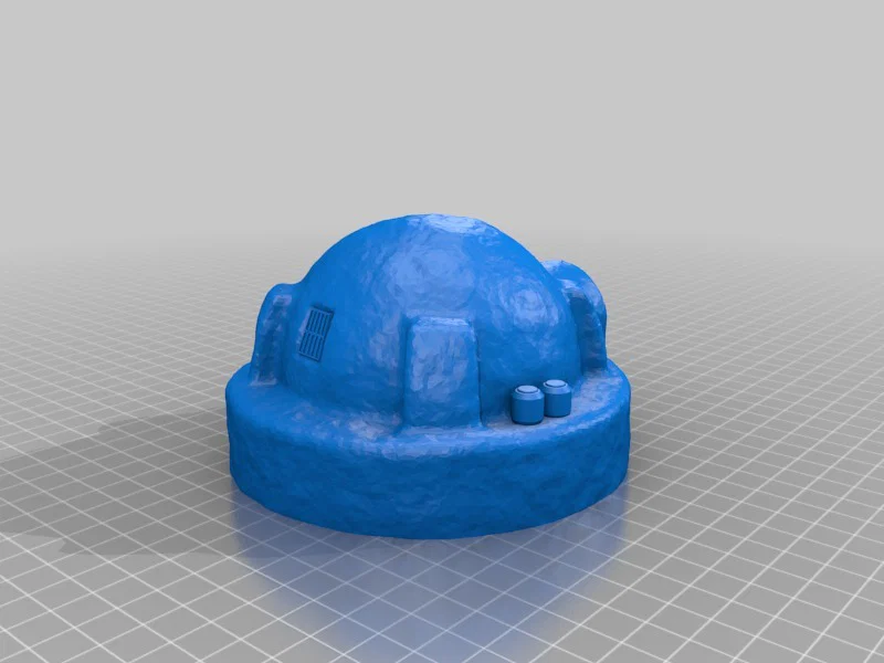 Các tòa nhà Sci-fi phong cách sa mạc cho in 3D - Image 12
