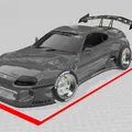 Mô hình 3D Toyota Supra độ phong cách xe đua JDM cực chất - Thumbnail 1