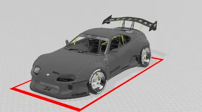 Mô hình 3D Toyota Supra độ phong cách xe đua JDM cực chất - Image 2