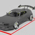 Mô hình 3D Toyota Supra độ phong cách xe đua JDM cực chất - Thumbnail 2