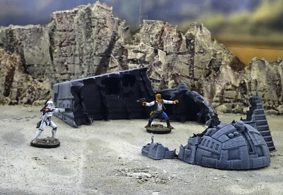 Mô hình xác tàu vũ trụ (Starship wreck) - Image 1