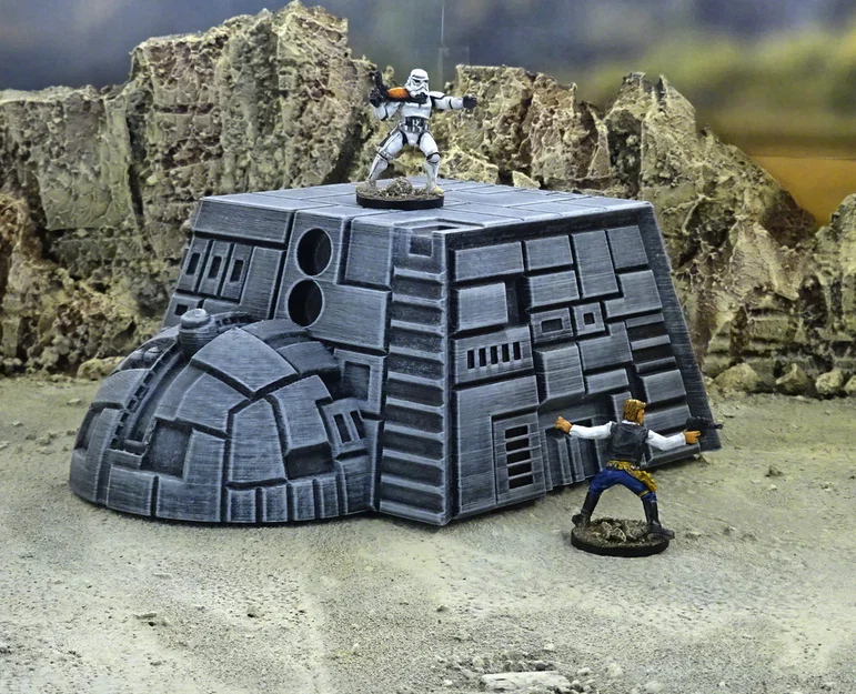 Mô hình xác tàu vũ trụ (Starship wreck) - Image 2