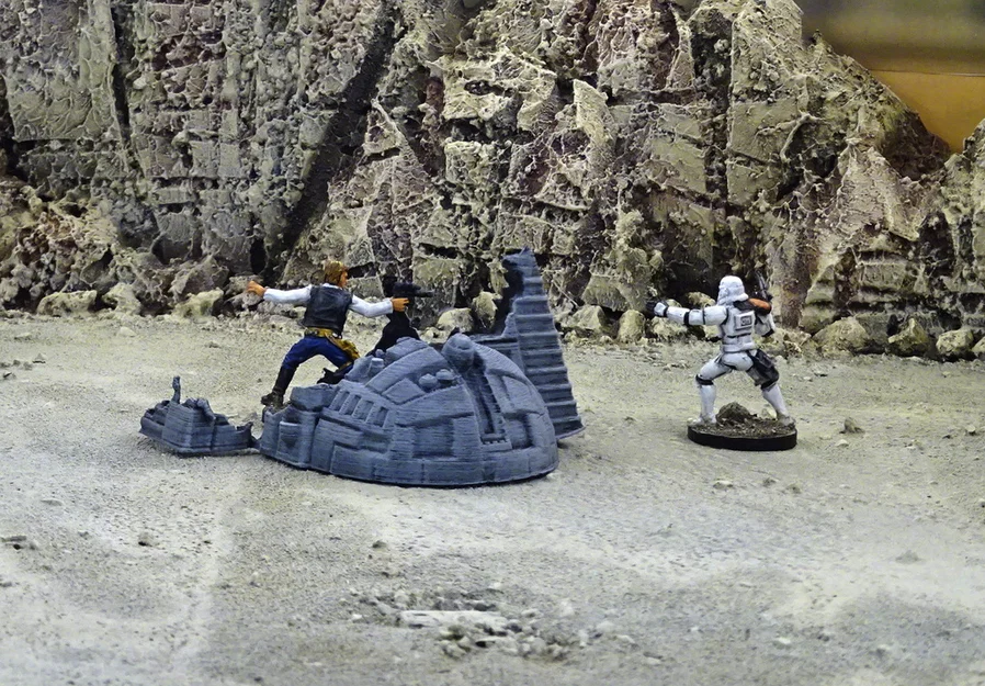 Mô hình xác tàu vũ trụ (Starship wreck) - Image 3
